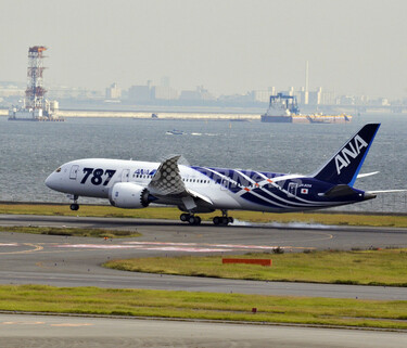 ANAの「ドリームライナー」1号機、羽田に到着 写真21枚 国際ニュース