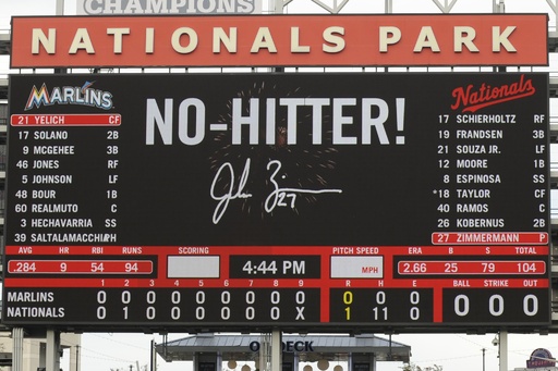 ナショナルズのジマーマンが無安打無得点試合を達成 写真5枚 国際