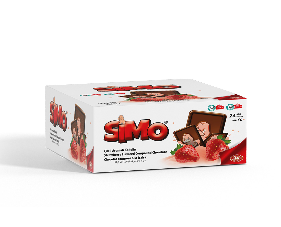 Akanlar Simo – Çilek Aromalı – 18 gr – Akanlar Gıda