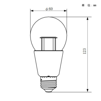 LDA8LCW パナソニック LED電球 クリア電球タイプ 60W形相当 電球色