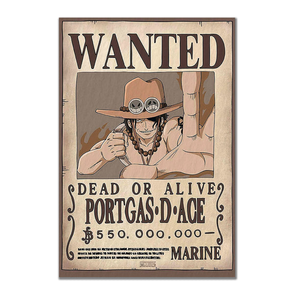 Portgas D Ace Wanted Sticker | One Piece Vinyl Decal 15x10cm