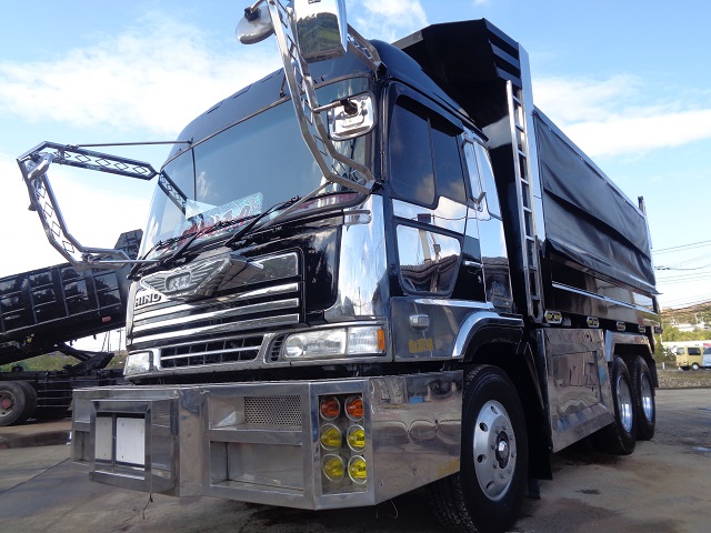 土砂禁 V8生 プロフィア10t深ダンプ ハイルーフ 新明和5.3m 21立米 2