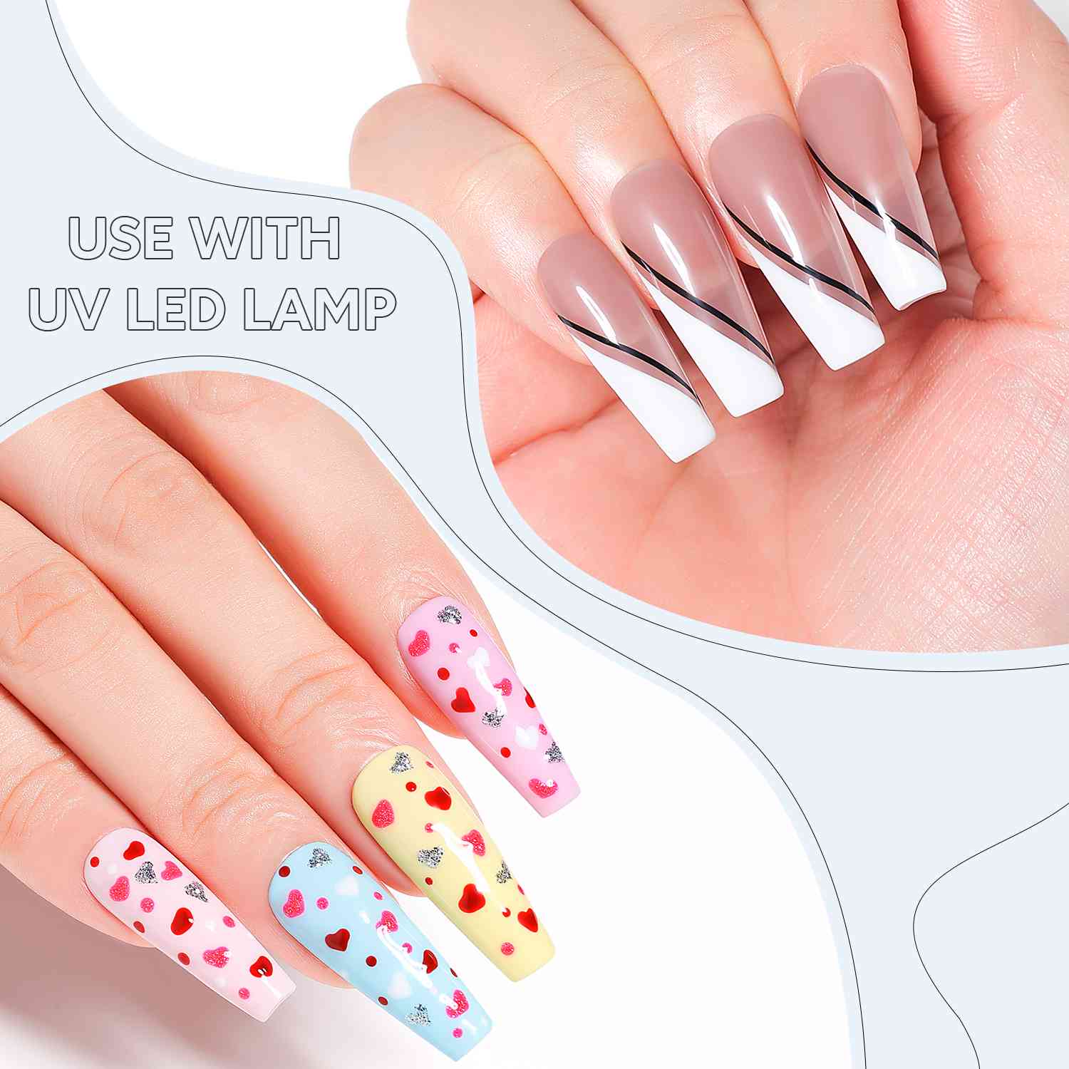 AIMEILI 6 Colors Nail Liner Gel Set | Nail Art Gel Polish Kit