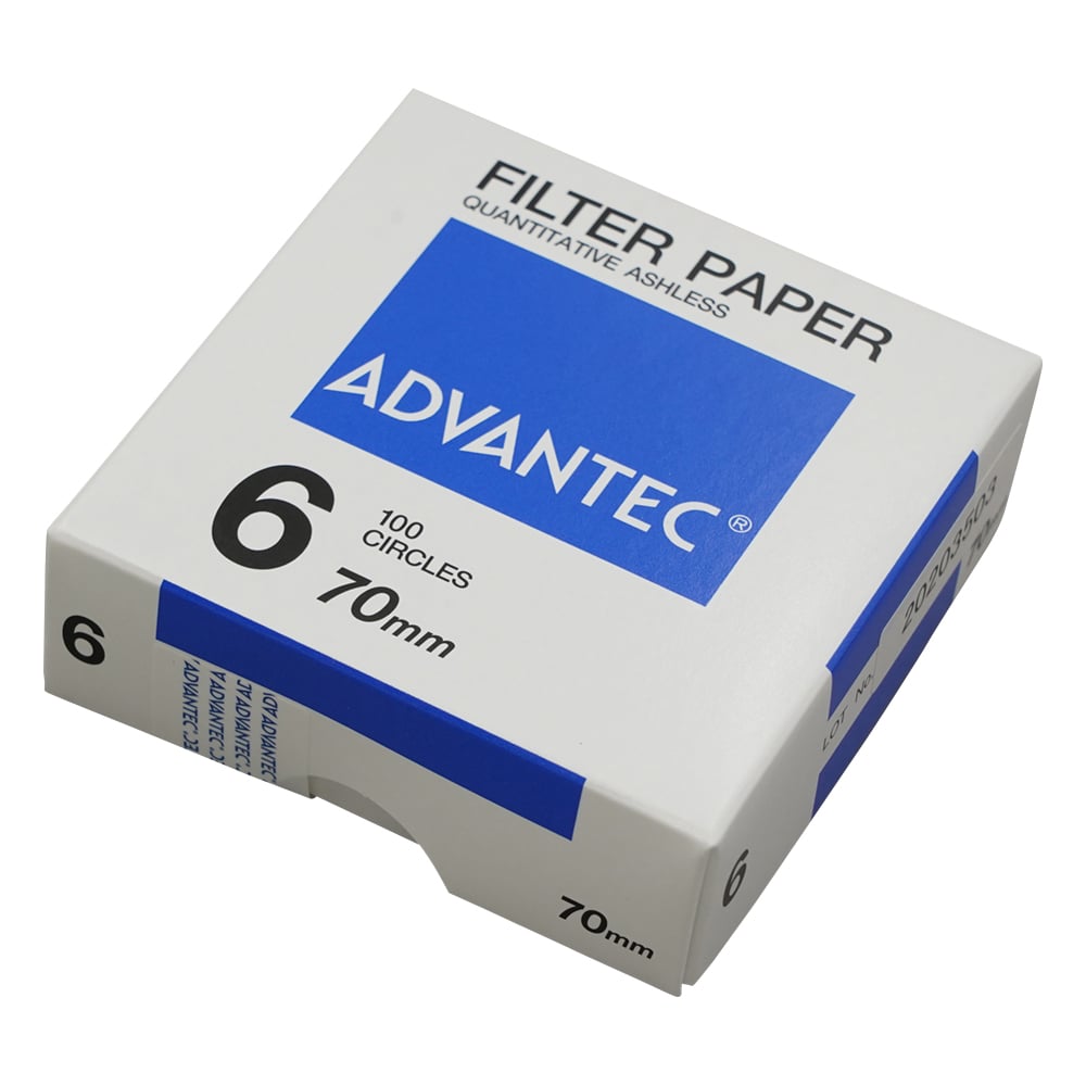 4-901-09 定量濾紙 No.6 100枚入 01601070 【AXEL】 アズワン
