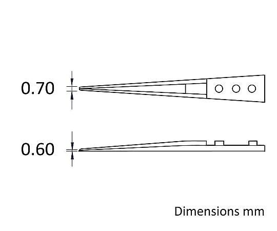 6-7909-11 セラミックチップピンセット 71MZ 【AXEL】 アズワン