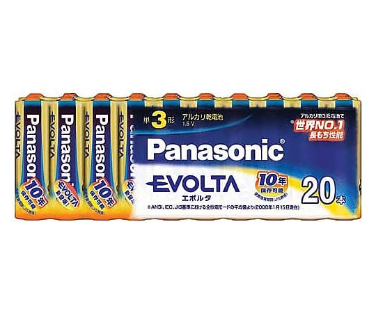 61-0737-48 乾電池 アルカリ エボルタ 単4 8本入 LR03EJ/8SW 【AXEL