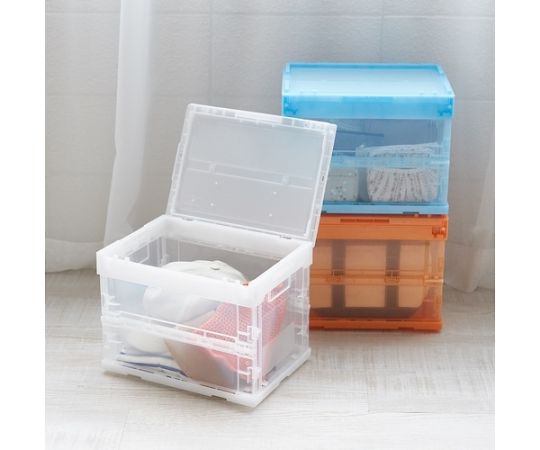 61-3182-05 オリコン α折りたたみコンテナ スケルコン 20L（蓋付