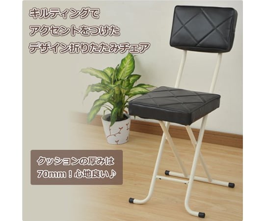 63-3969-14 折りたたみチェア ブラック YZX-56(BK) 【AXEL】 アズワン