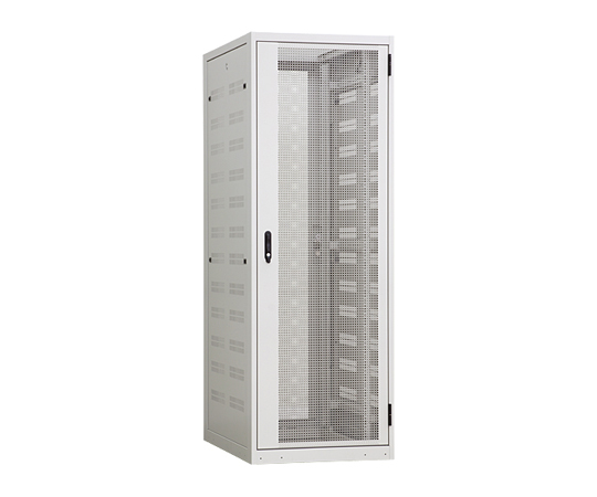 65-6426-84 サーバーラック W800×H2200×D1200mm 150kg ホワイトグレイ