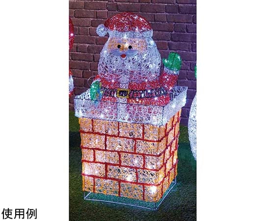 LEDクリスタルモチーフライト 屋外使用可 えんとつサンタ 38-73-1-1