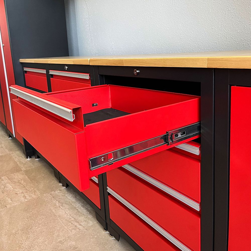 68-0449-15 ガレージキャビネット レッド 【AXEL】 アズワン