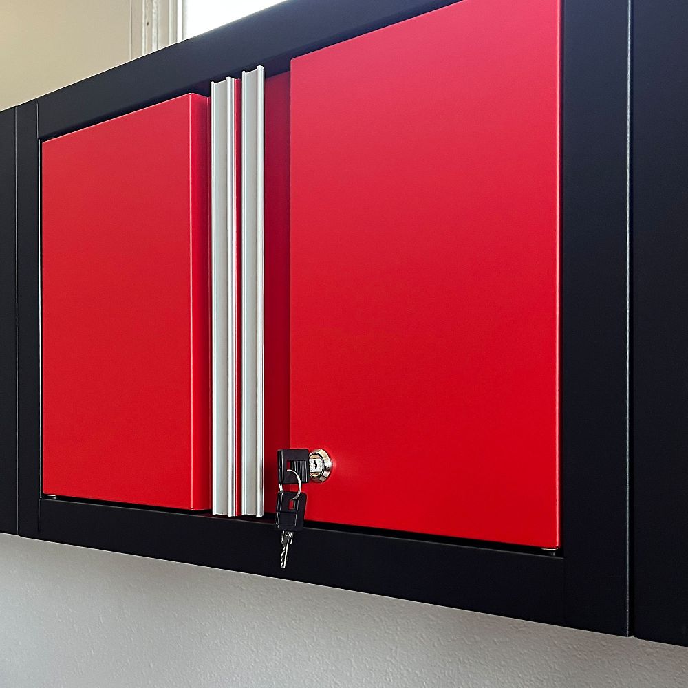 68-0449-15 ガレージキャビネット レッド 【AXEL】 アズワン