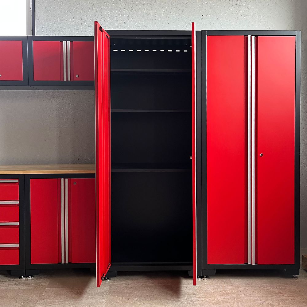 68-0449-15 ガレージキャビネット レッド 【AXEL】 アズワン