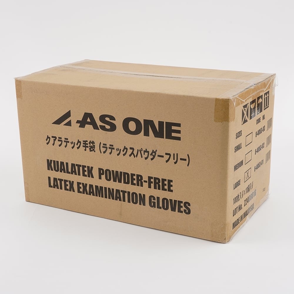 8-4053-11 クアラテック手袋（DXパウダーフリー） L 10箱（1000枚入