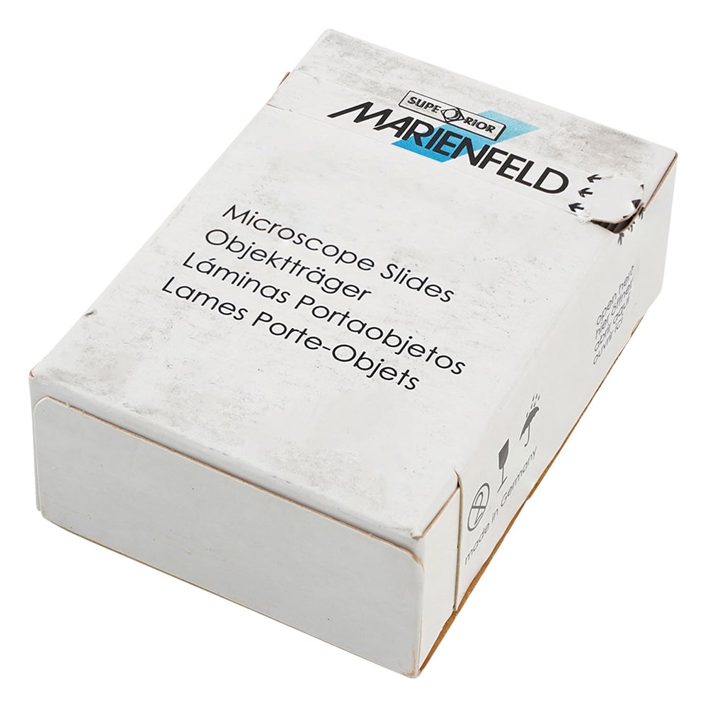 8-5811-02 スライドガラス（マリエンフェルド・ドイツ製） 切放・透明