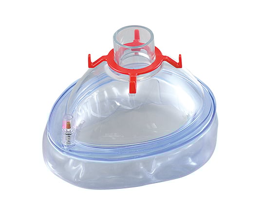 8-8095-01 エアークッションフェイスマスク（麻酔用） 成人用（大） 赤