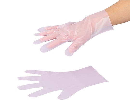 1-6164-02 サニメント手袋 PE エンボス付（エコノミー） M 1箱（100枚