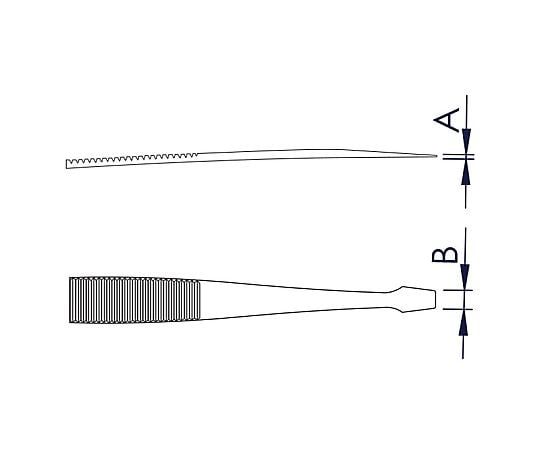 1-8187-03 フラットピンセット 127 【AXEL】 アズワン