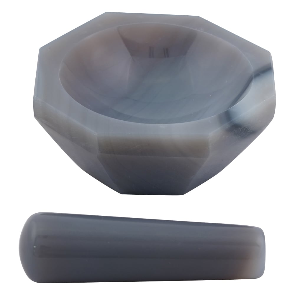 2-887-02 メノー乳鉢(浅型) φ50×φ60×12mm 乳棒付き 【AXEL】 アズワン