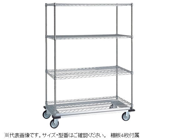 3-319-02 スーパーエレクターシェルフ ドーリー付 638×500×2028mm