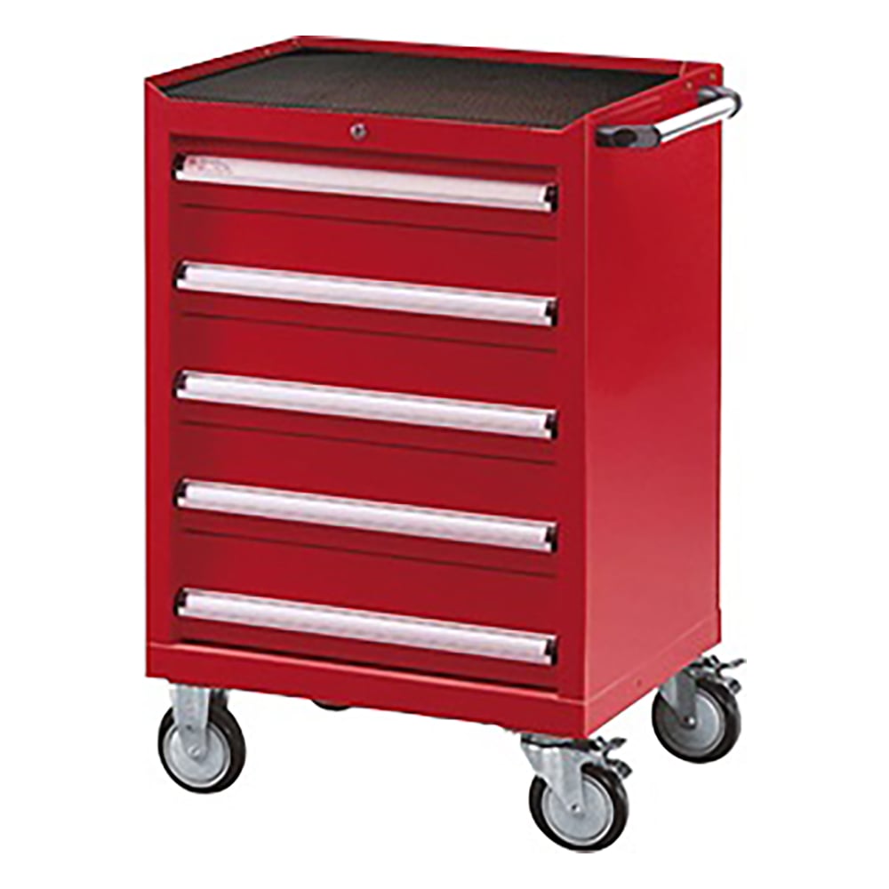 3-6576-01 キャビネットワゴン 引出し5段タイプ 630×500×993mm CW705