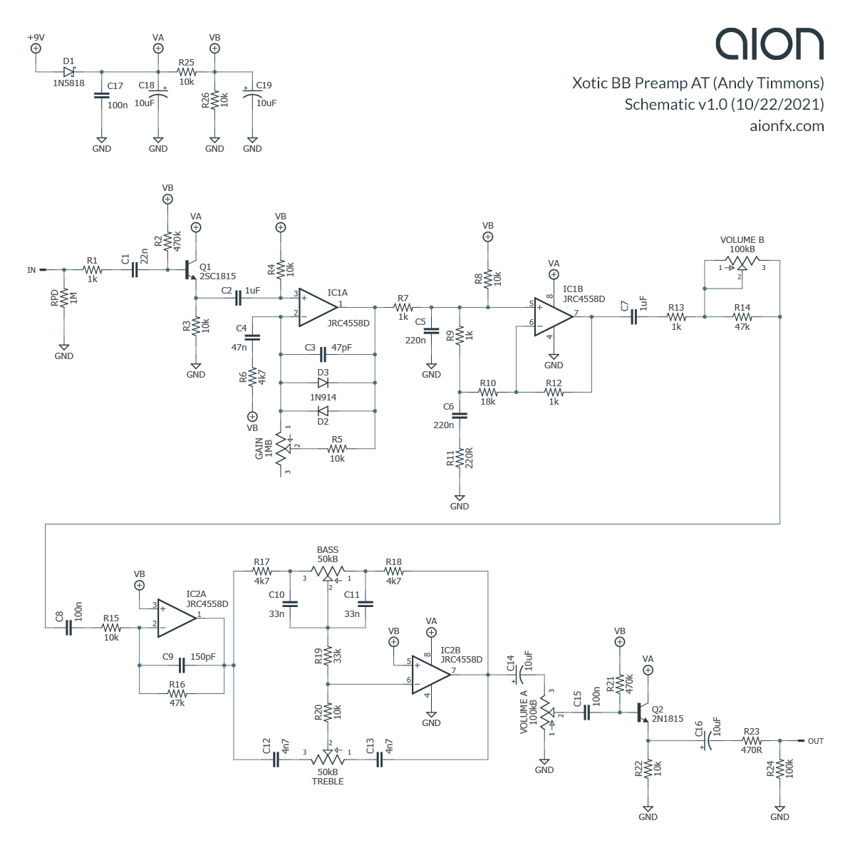 Tracing Journal: Xotic BB Preamp (several versions) - Aion FX