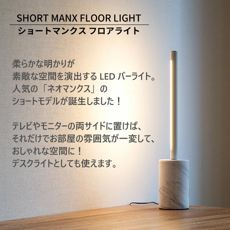 LED バーライト ショートマンクス フロアライト 【縦置き】間接照明