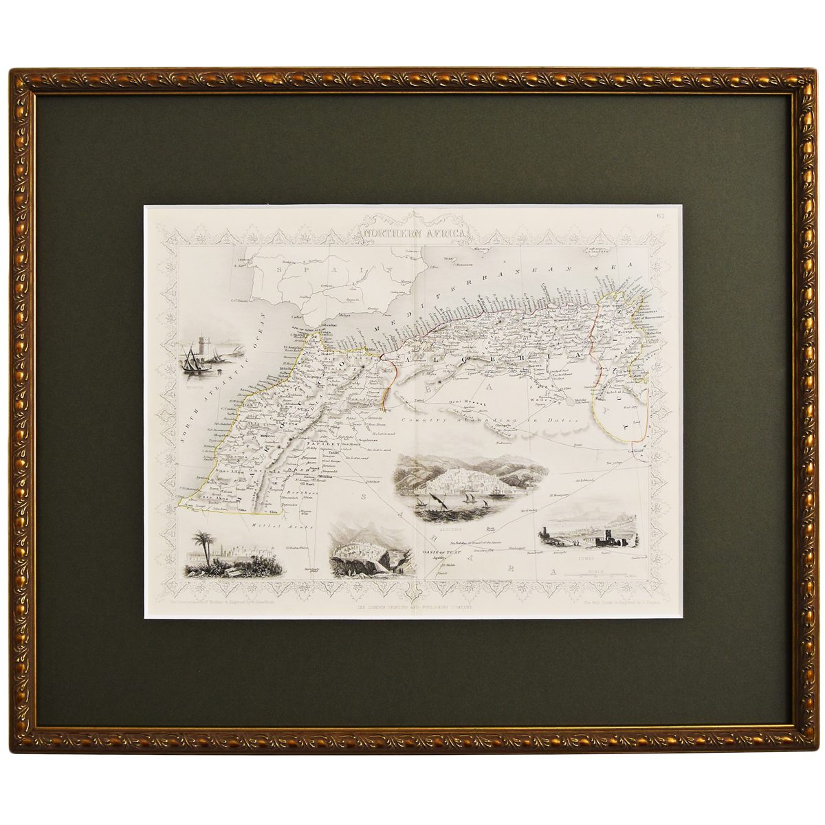 アンティークマップ 原本（額装つき） – NORTHERN AFRICA – | アイドカ