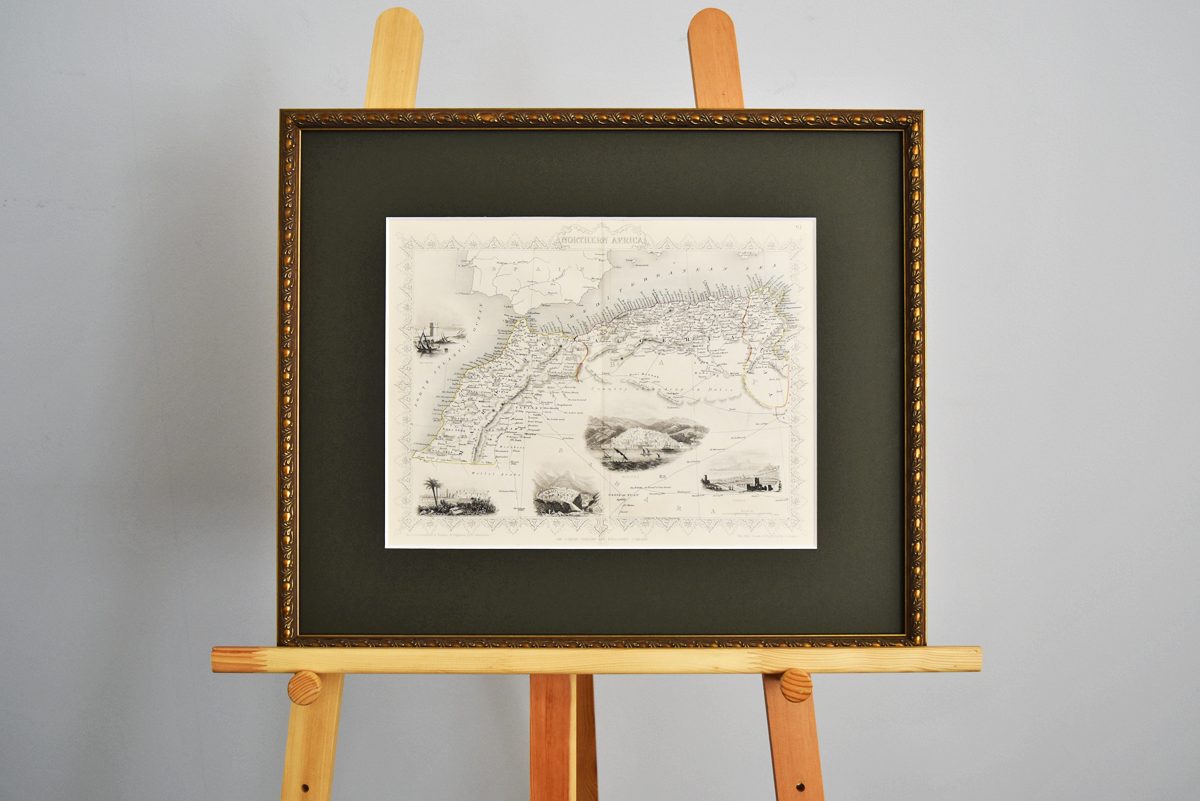アンティークマップ 原本（額装つき） – NORTHERN AFRICA – | アイドカ