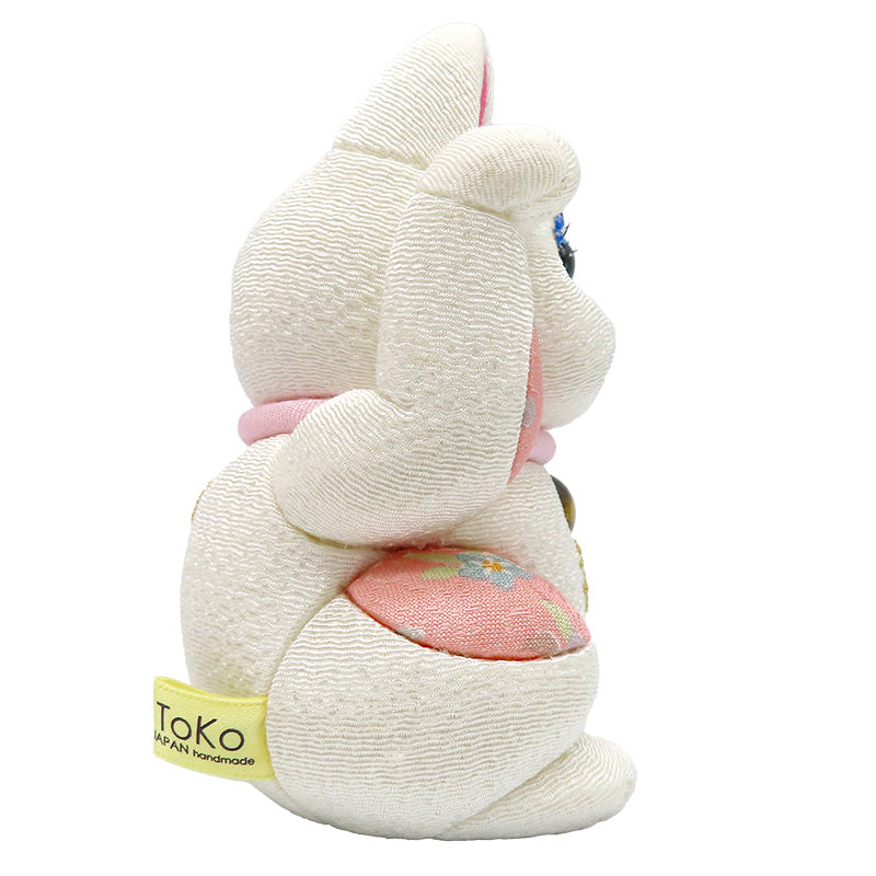 木目込み人形 招き猫 DX 中 lucky cat