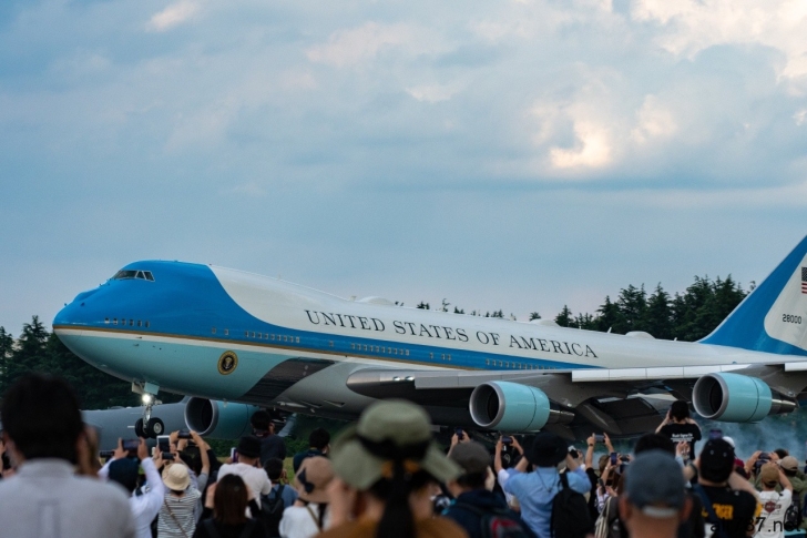 エアフォースワン 横田基地フレンドシップフェスティバル開催中に