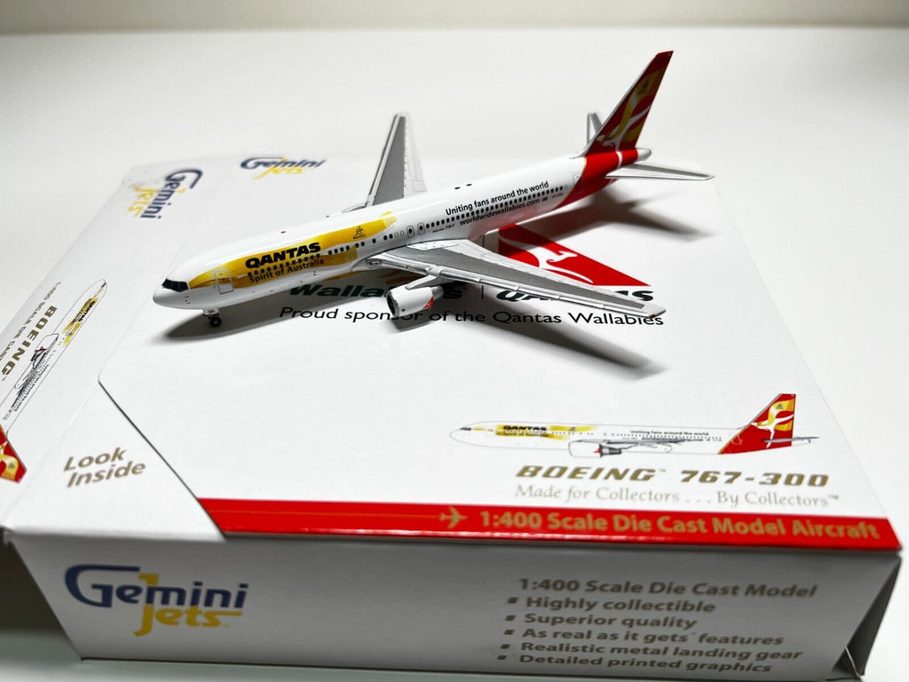 QANTAS Airlines 767-300ER VH-OGL Wallabies Livery Gemini 1:400