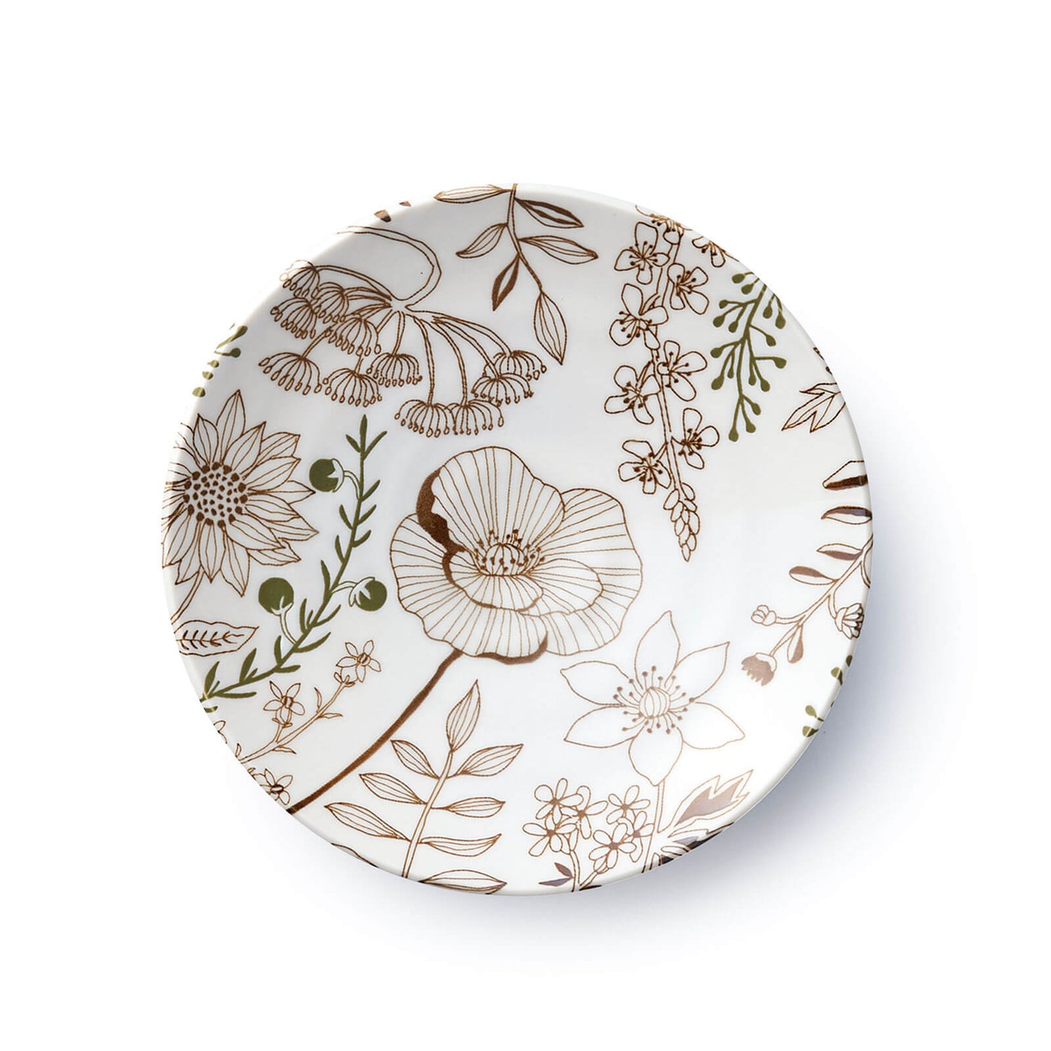 フラワーパターン プレートМ 16cm | aito製作所 | 美濃焼・瀬戸焼を