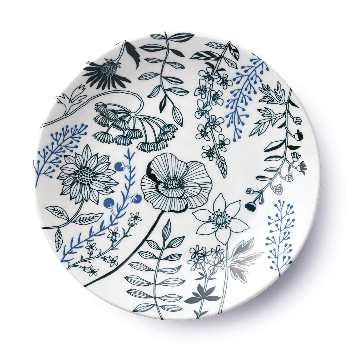 フラワーパターン プレートL 23cm | aito製作所 | 美濃焼・瀬戸焼を