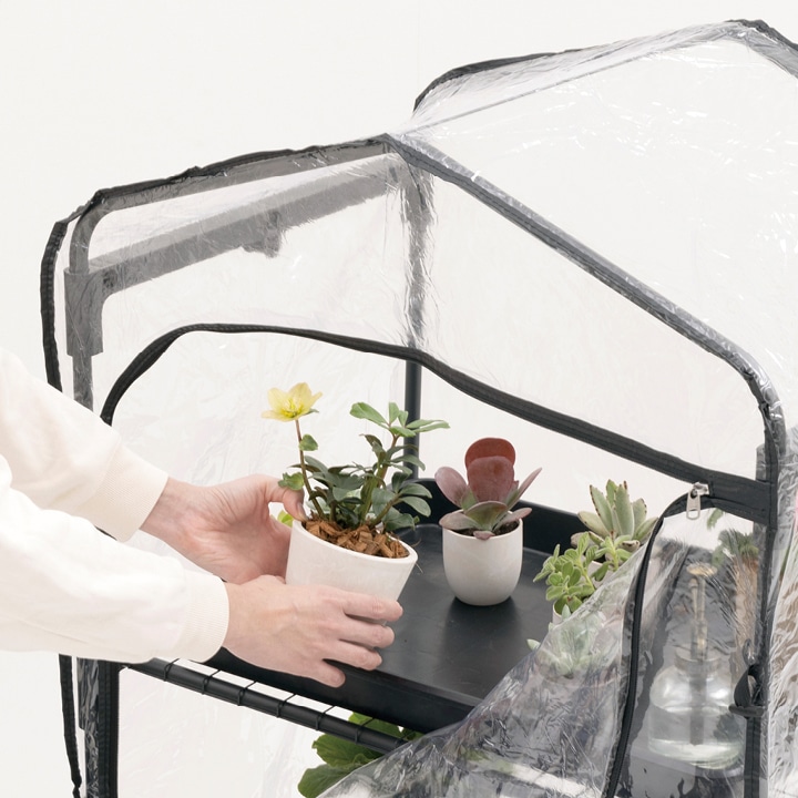 ダブルジップ温室 2段 /A(2段): 温室｜青山ガーデン【公式】通販
