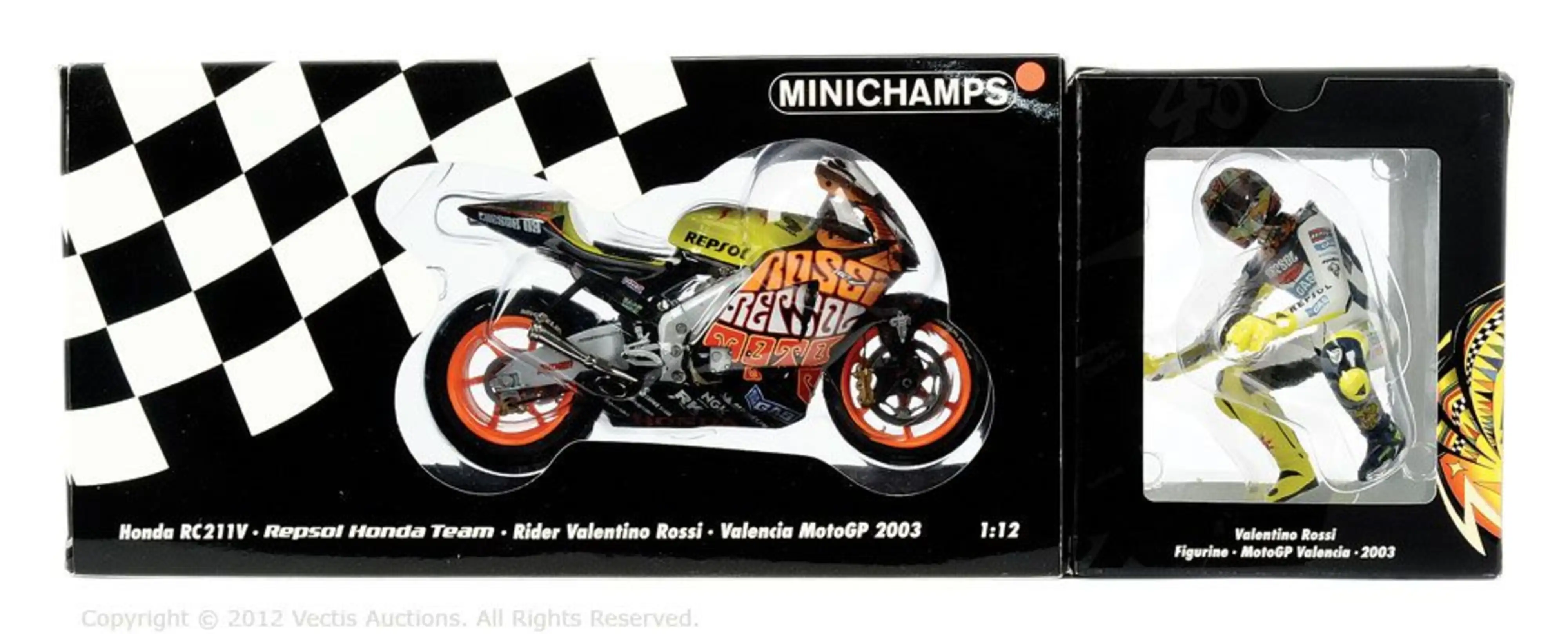 Vectis Auctions | Minichamps Rossi Honda RC211V Valencia 2003 GP