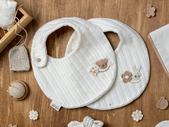 スタイ/手編みモチーフ くま・うさぎ – My little tailor - Amorosa