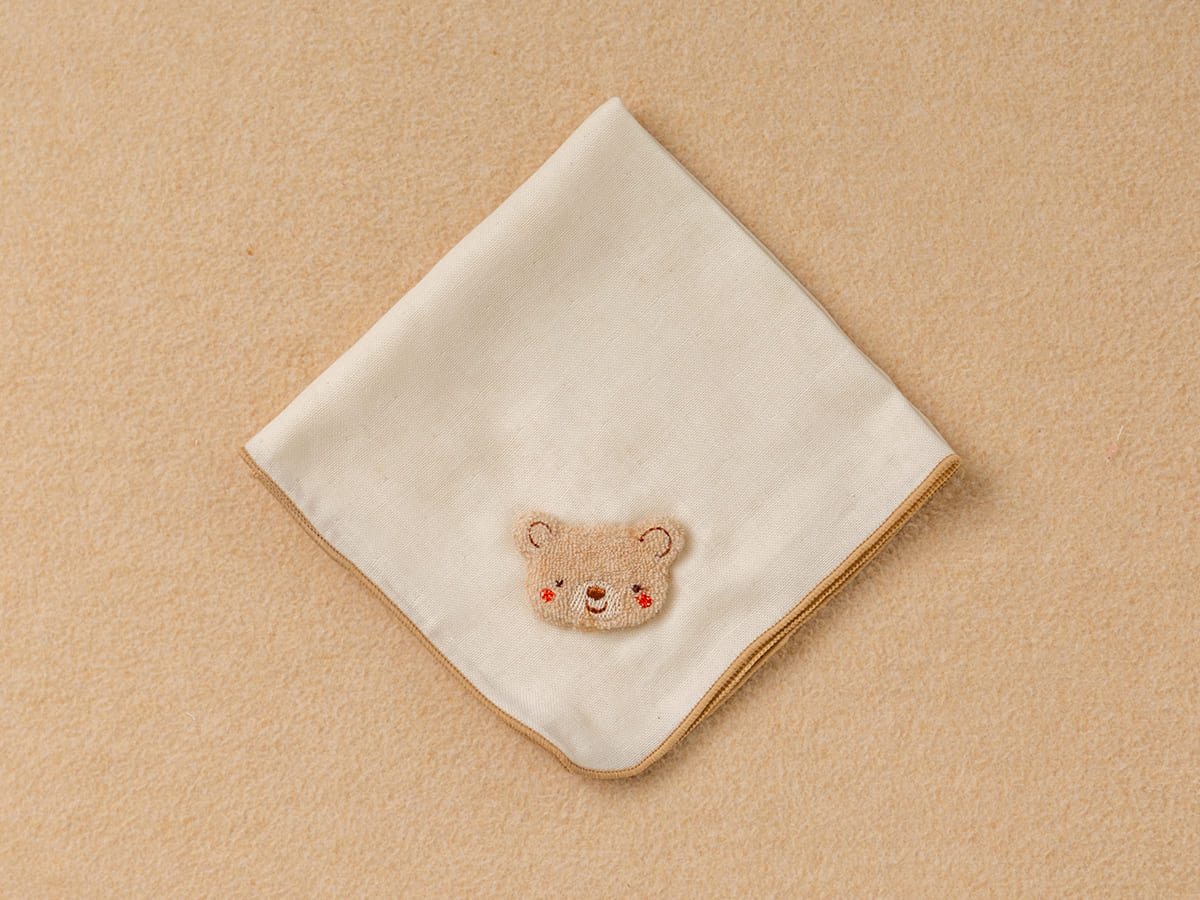 ガーゼハンカチ/小さな動物 くま・うさぎ – My little tailor