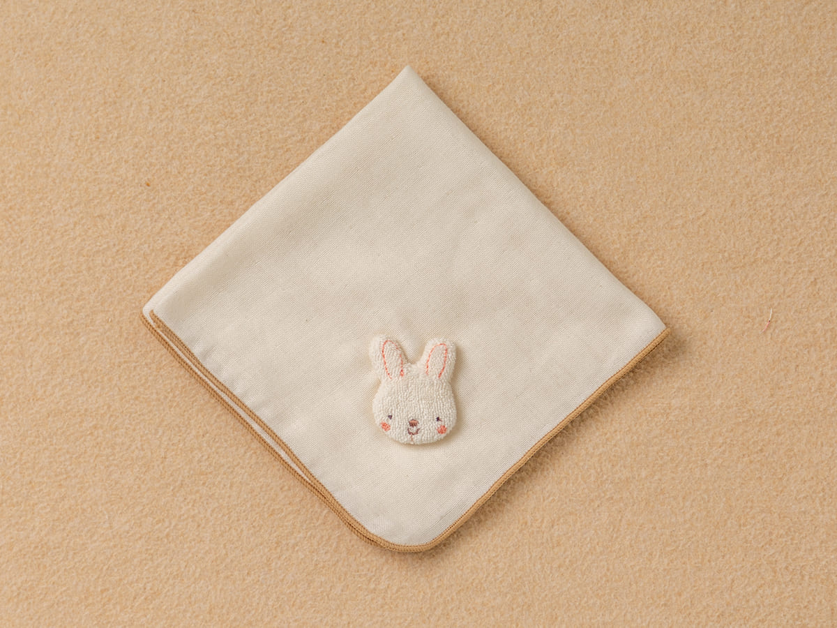 ガーゼハンカチ/小さな動物 くま・うさぎ – My little tailor