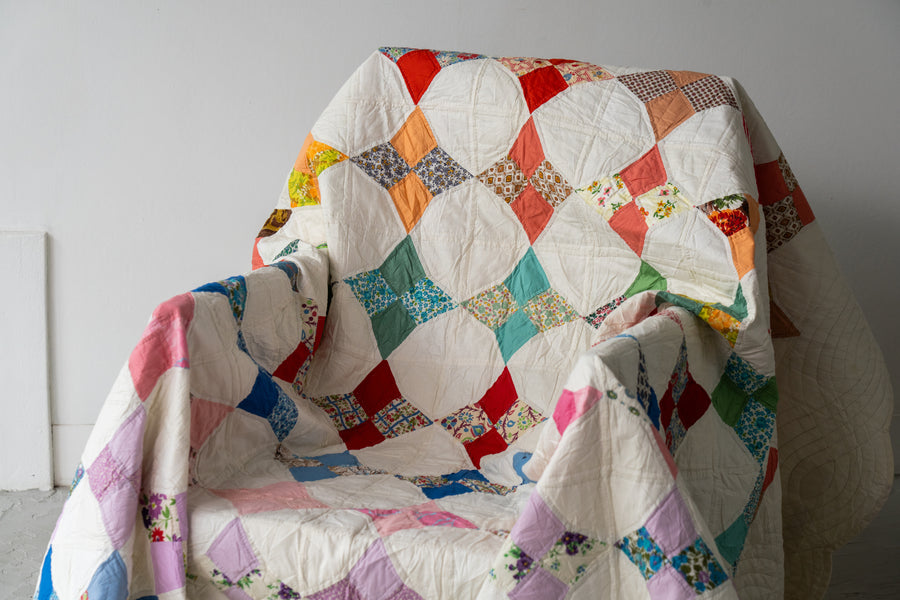 U.S.ヴィンテージ-アメリカンキルト・パッチワークキルト