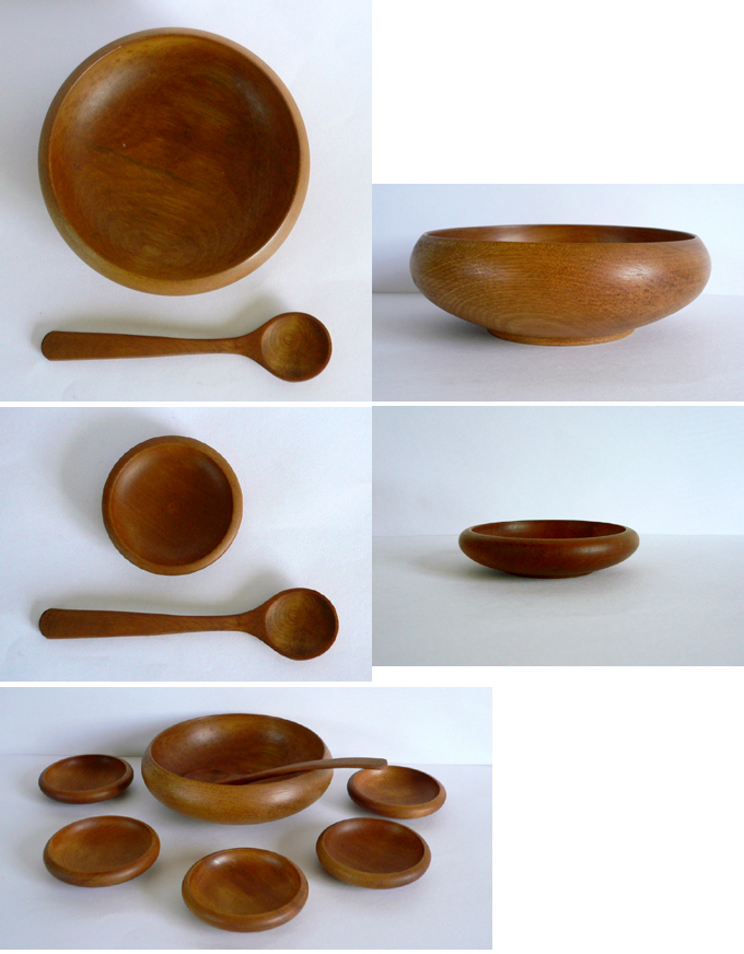 ビンテージ ウッドボウルセット｜アンバーデザイン