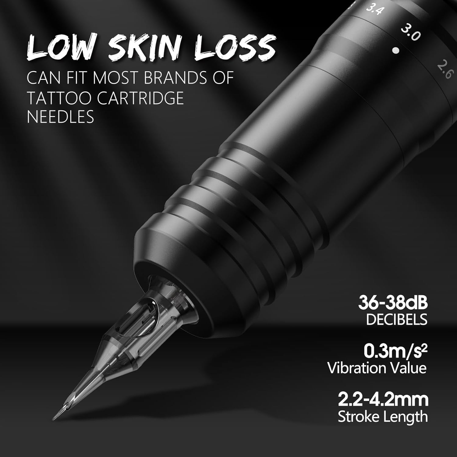 Kiss of Dragon Wireless Tattoo Pen Machine with 6 stroke length Option