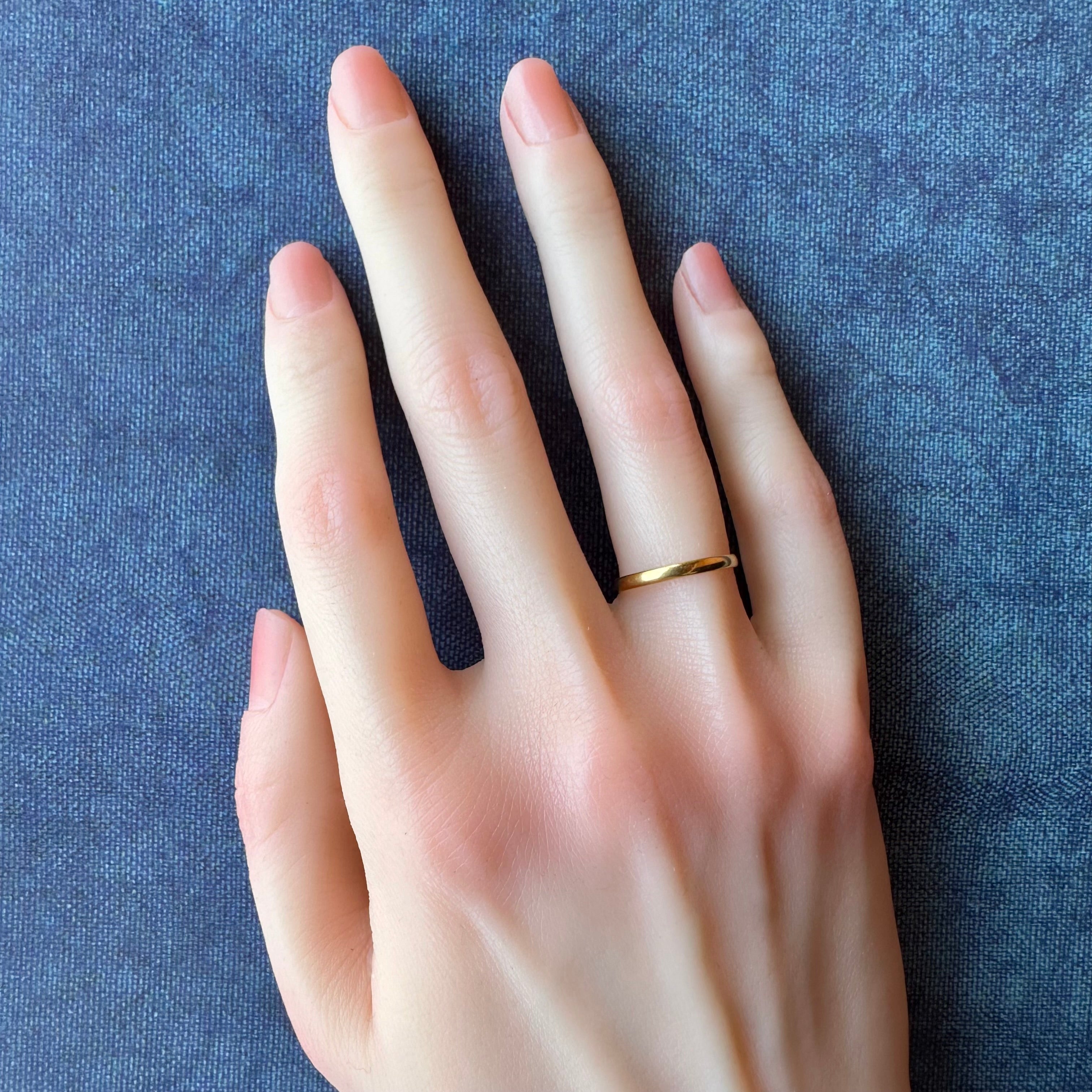 22ct ゴールド アンティーク ウェディングバンドリング 1870年