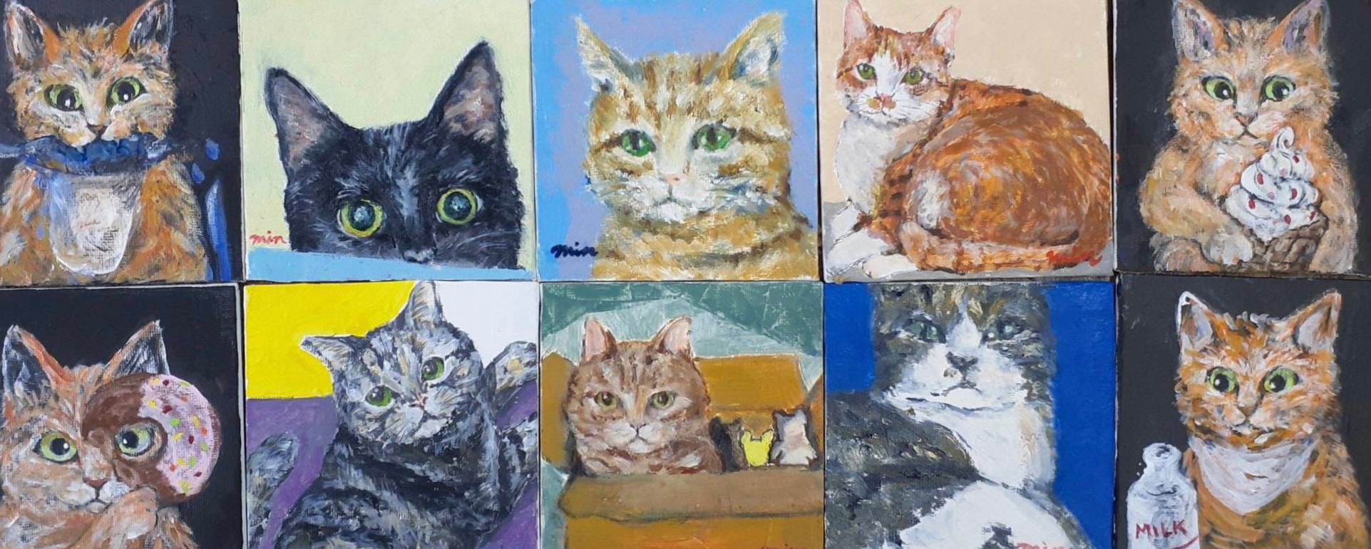 猫描展 NEKO KAKU TEN / 長井美絵子 / 岡崎優 / 川崎美紀 / 今井恵美