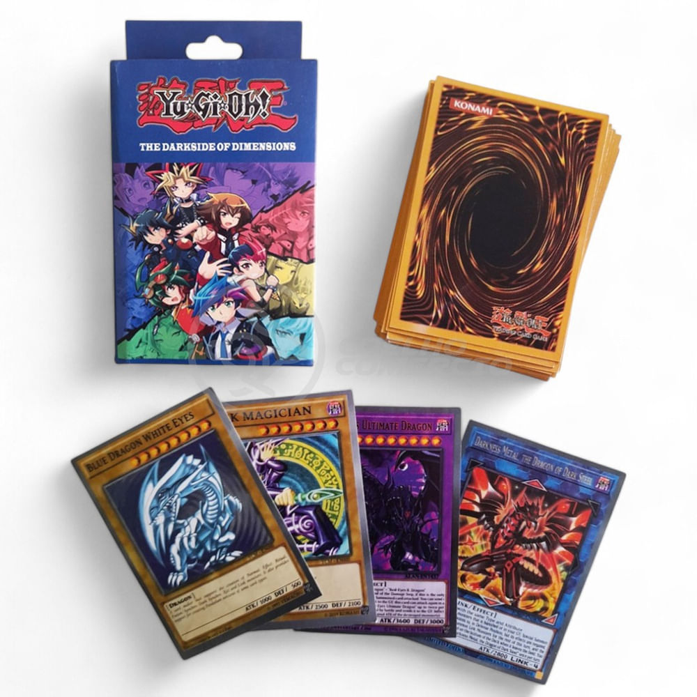 Kit 50 Cards Yu-Gi-Oh para Duelo Darkside of Dimensions Anime
