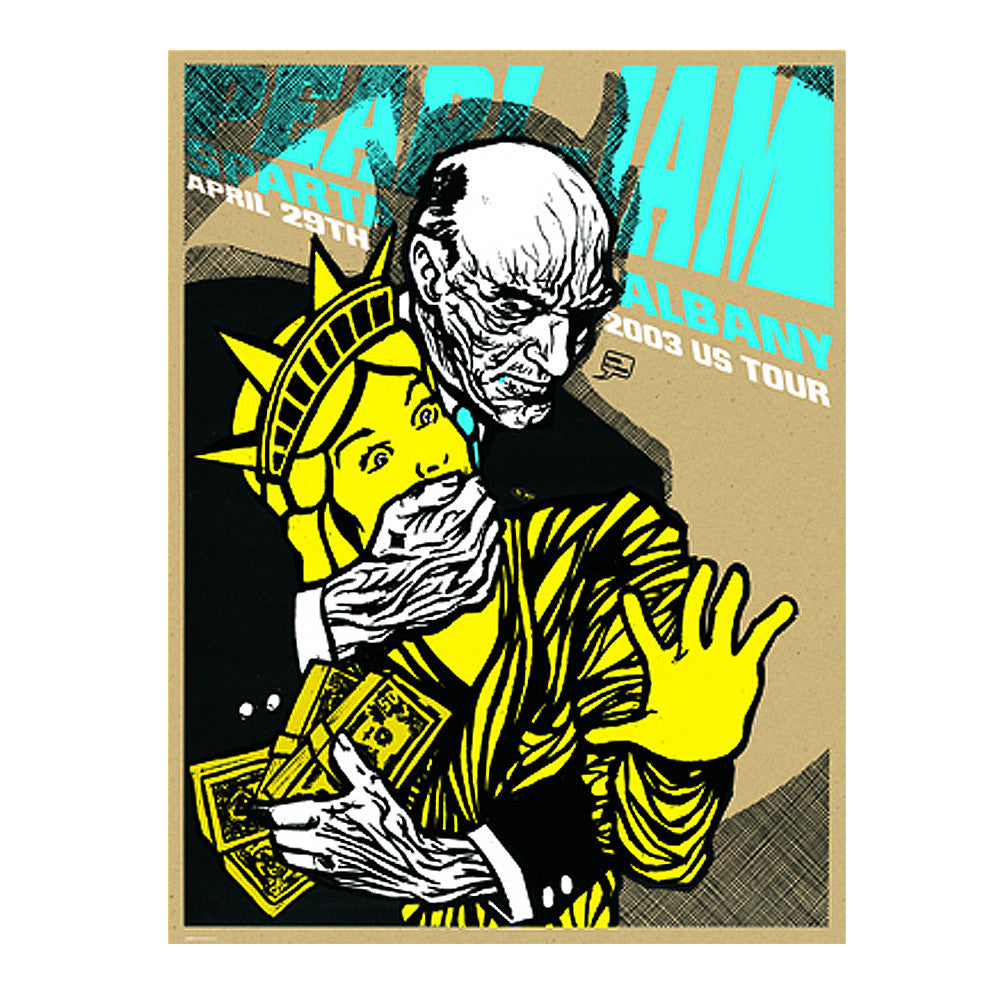 Pearl Jam 2003 Albany Concert Poster – Ames Bros