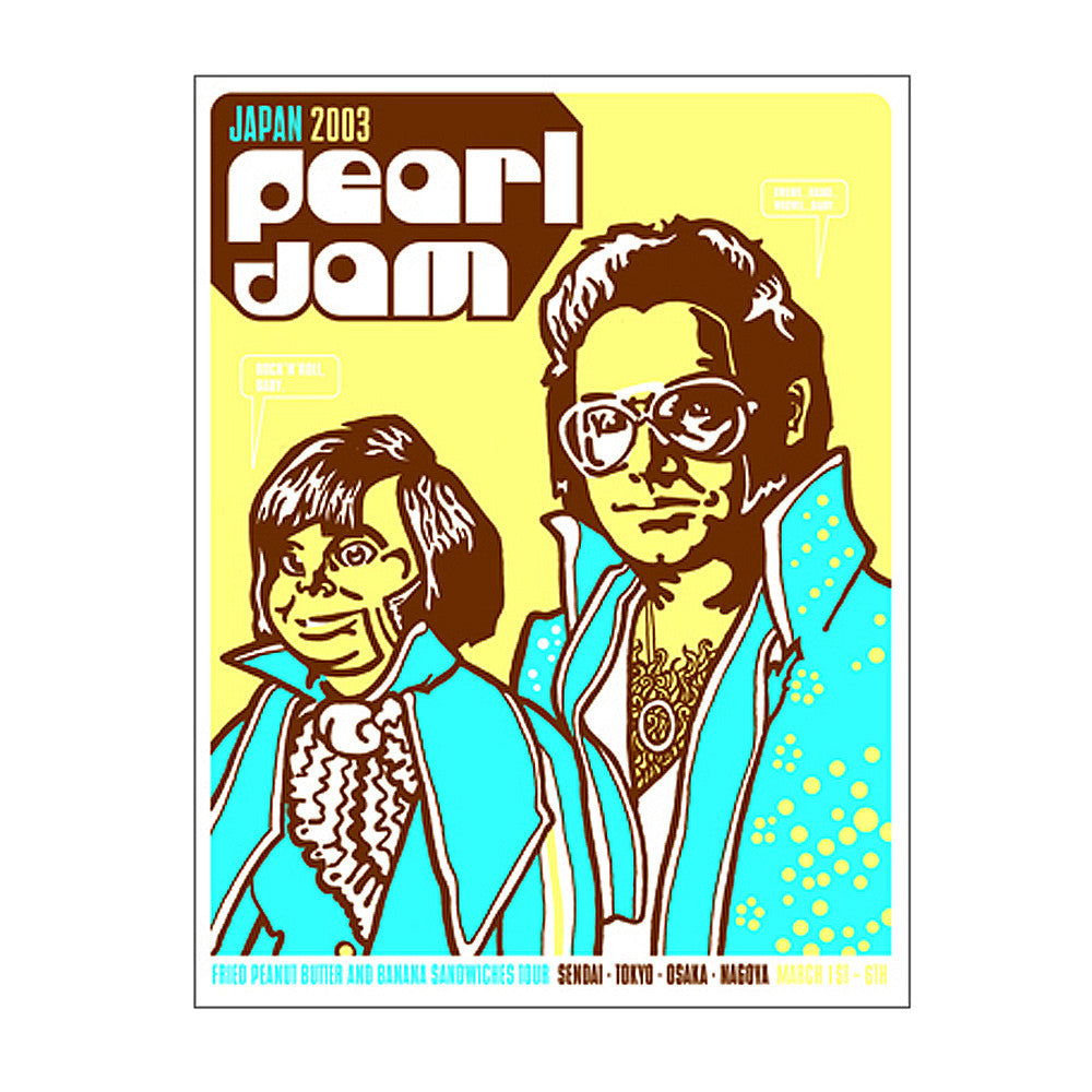 Pearl Jam 2003 Japan Concert Poster – Ames Bros