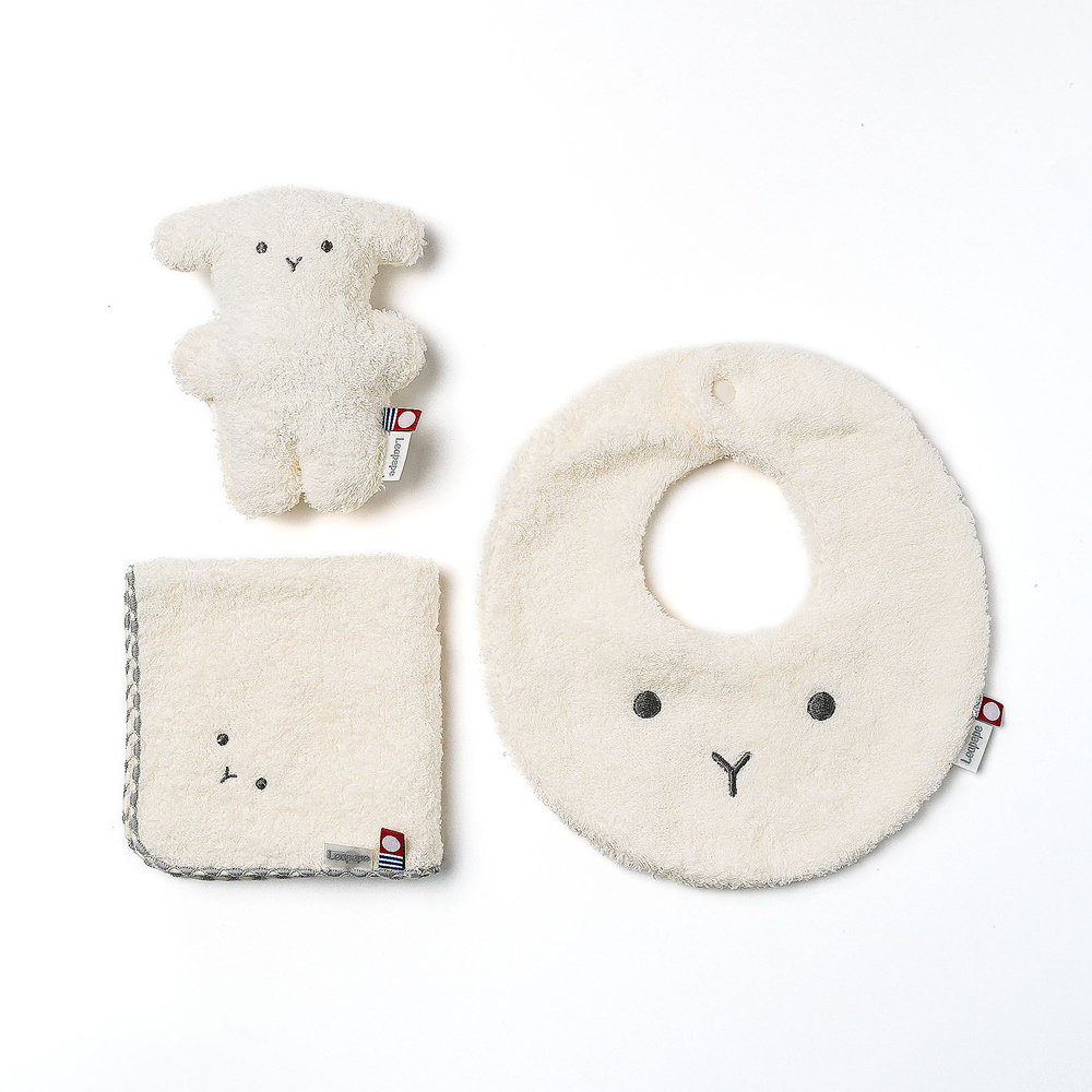 Leapepe （レアペペ）今治タオル スタイ&ラトル&ハンカチセット