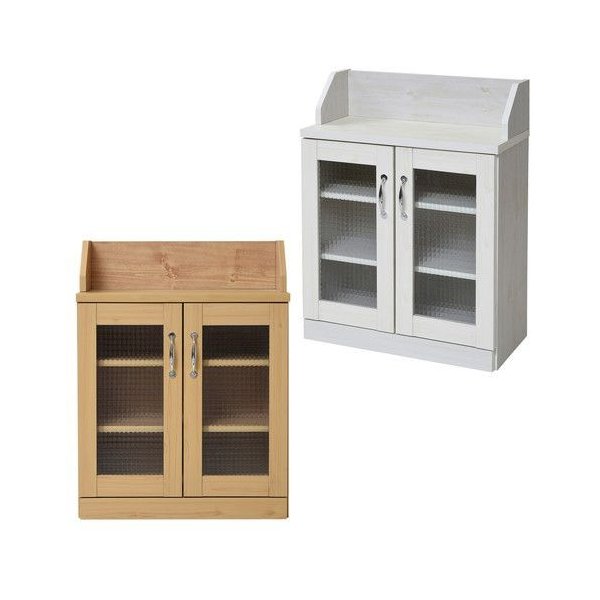 kag-36542 食器棚 幅60 一人暮らし ロータイプ おしゃれ 北欧 キッチン