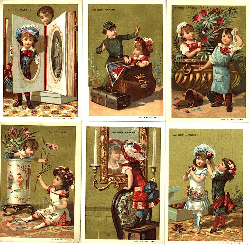 ボンマルシェ、クロモスカード、更新しました。 | アリスアンティーク